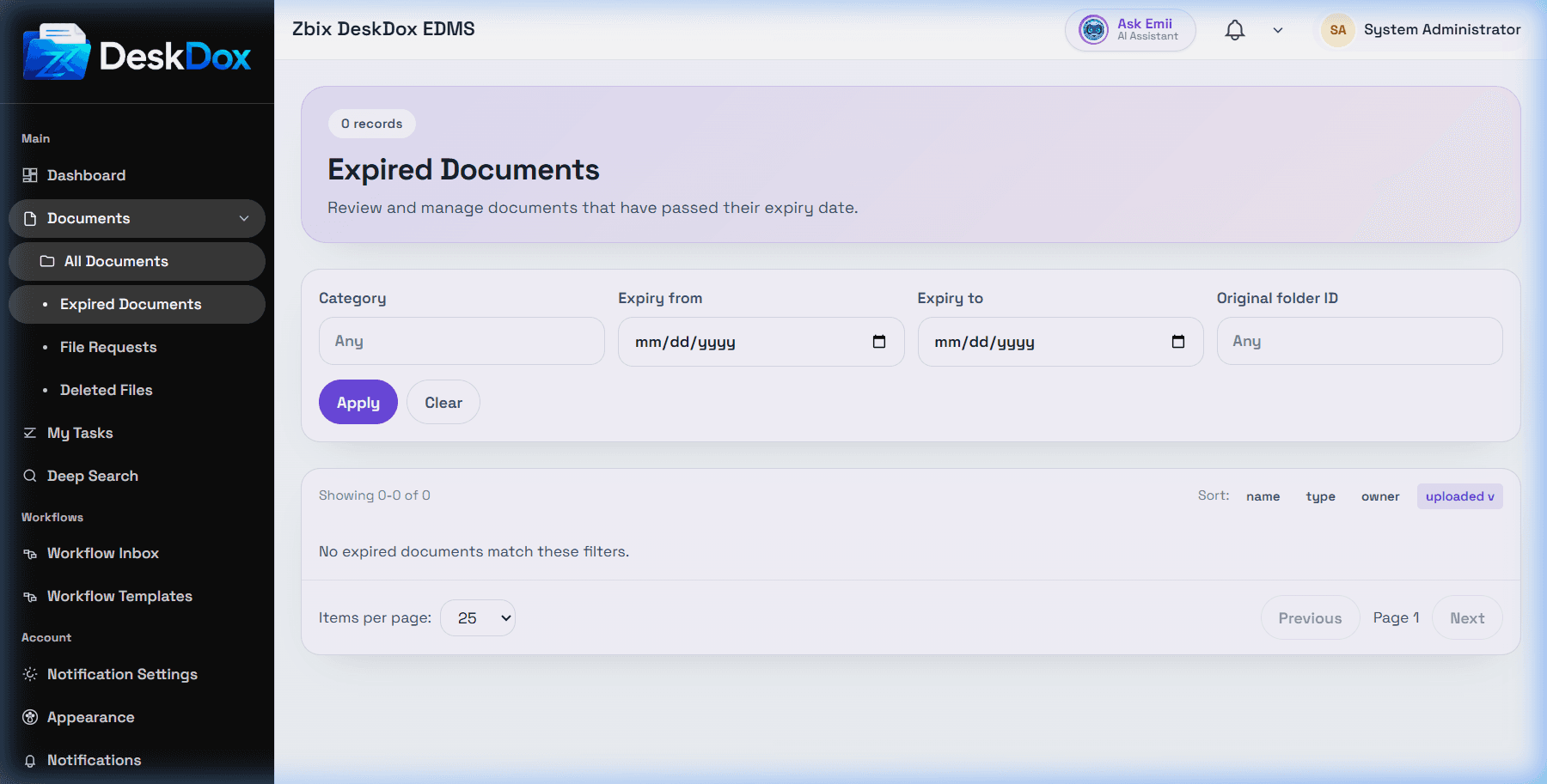 Expired Documents and Lifecycle