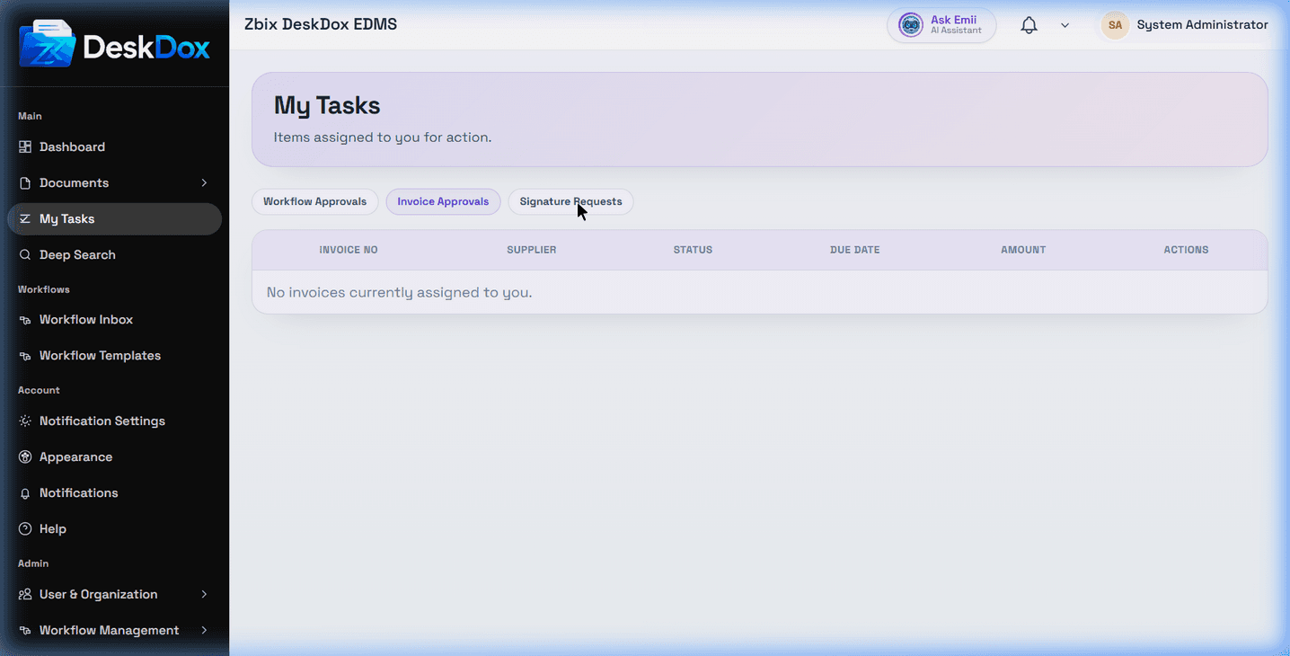 Signature Requests overview