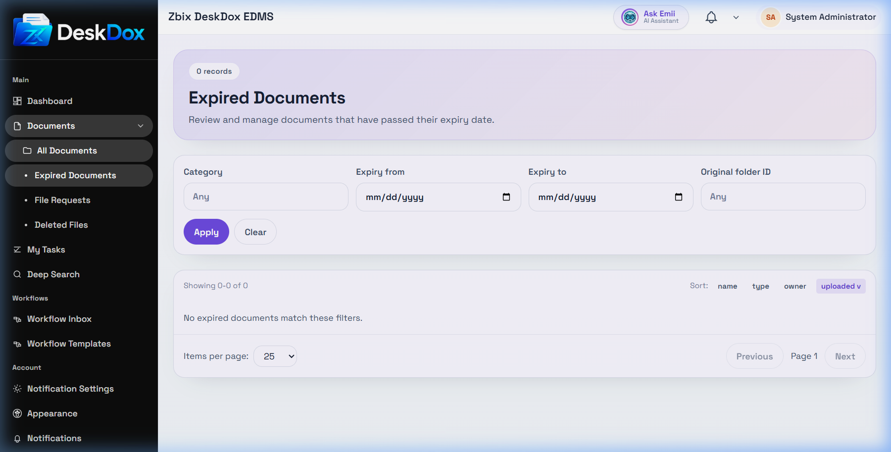 Expired Documents and Lifecycle | DeskDox Knowledge Base